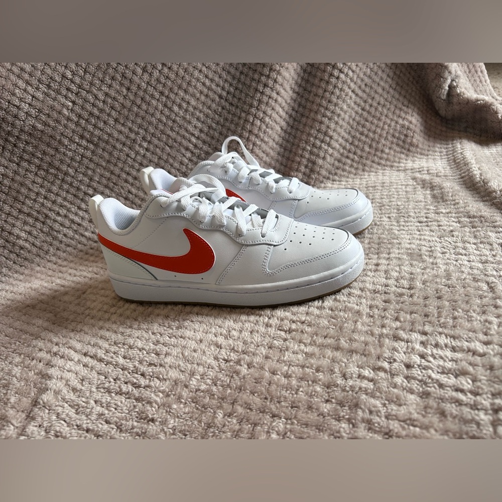 Nike Court Borough Low 2 (GS) Orange and White Colorway
